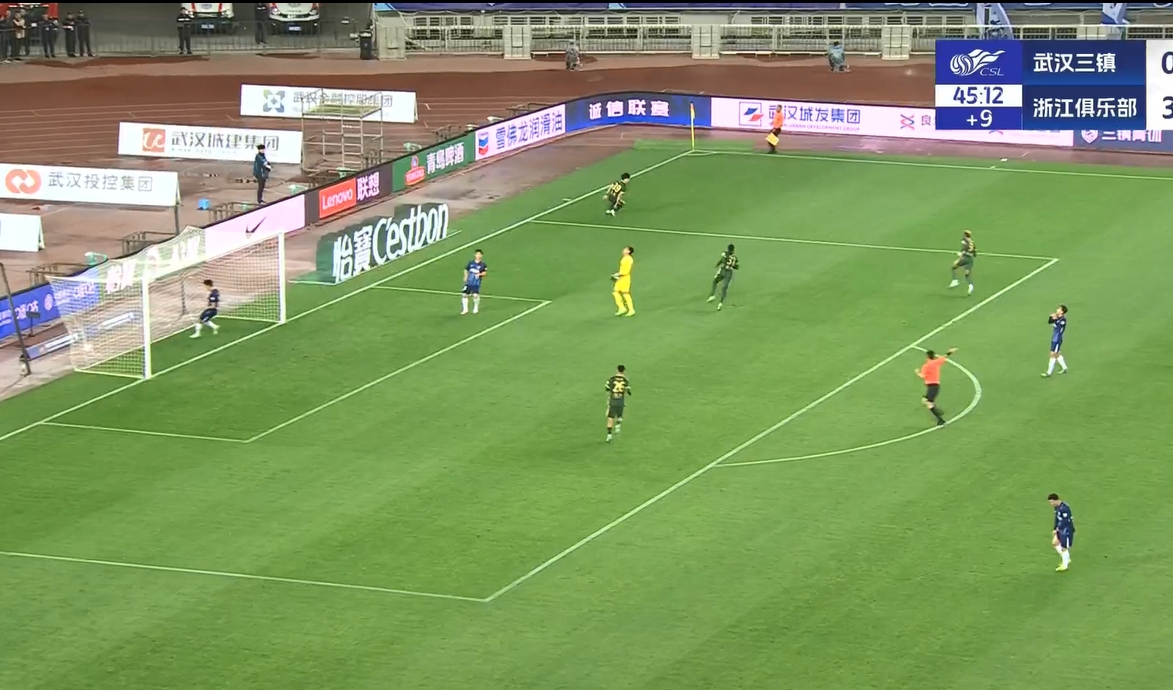  18歲王鈺棟中超處子球！三鎮(zhèn)后防白給，浙江半場4-0領先
