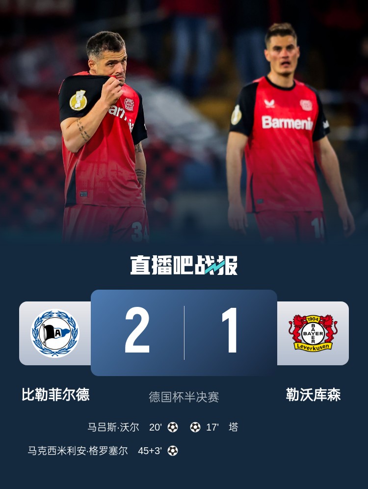  比勒菲爾德是史上第4支晉級(jí)德國(guó)杯決賽的德丙球隊(duì)，此前3隊(duì)未奪冠